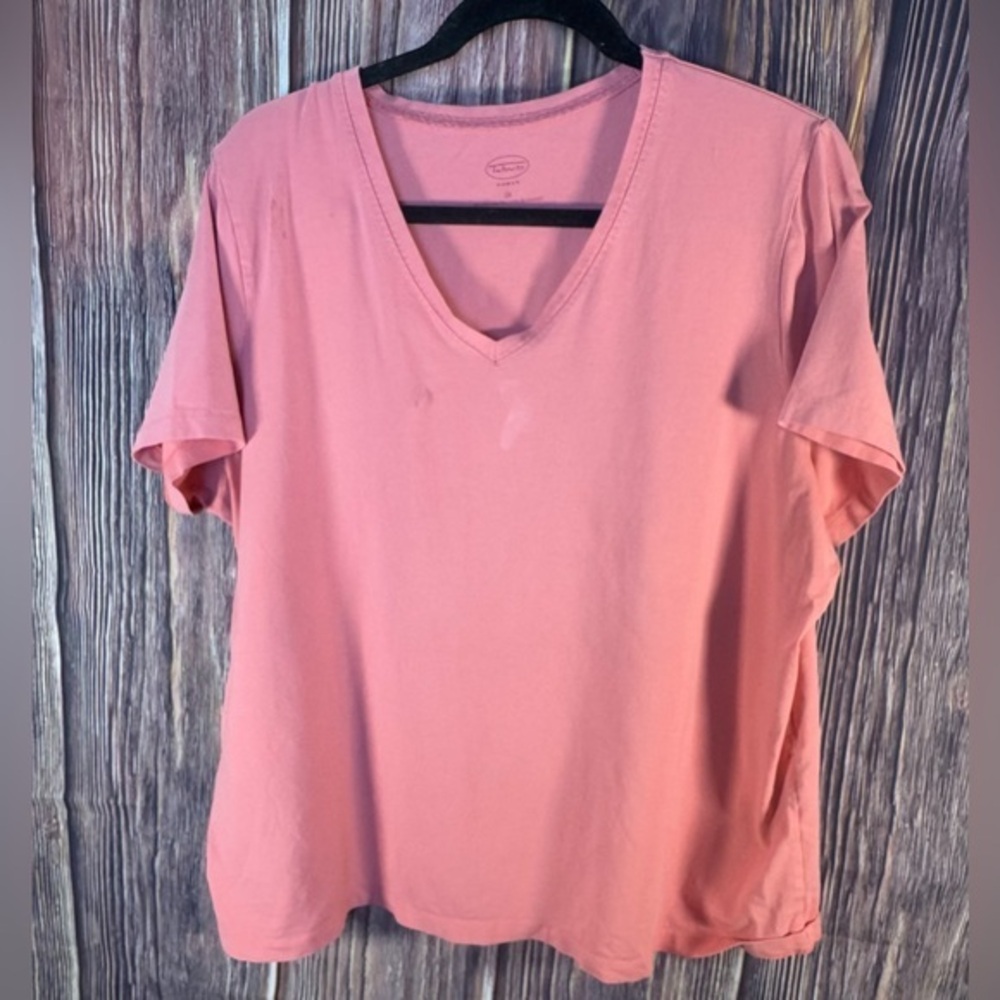 Talbots Womens Short Sleeve V Neck Top Size 2X